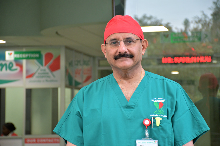 Dr. Premanand Ponoth is the Chief of Cardiothoracic and Vascular Surgery at The Karen Hospital.